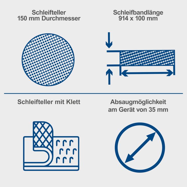 Produktbild Scheppach BTS900 (Tellerschleifer, Bandschleifer, 400 W)