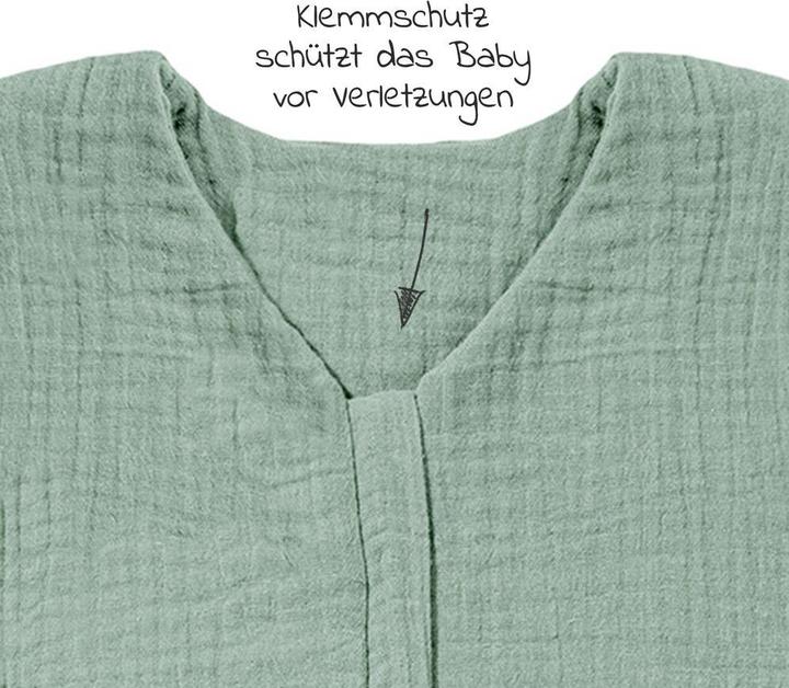 Produktbild Julius Zöllner Sommerschlafsack Musselin (62 cm, 0.5 TOG, Sommer)