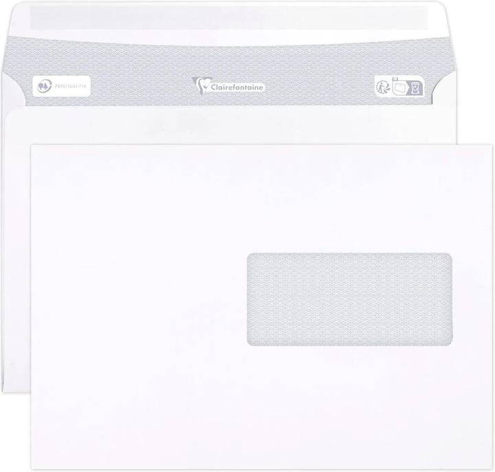 Immagine prodotto Clairalfa Buste C5, 162 x 229 mm, bianco (162 x 229 mm, 250 x)