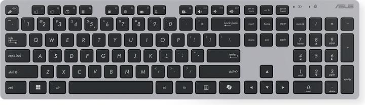 Image du produit ASUS W5000 | Ensemble clavier et souris | Sans fil | US | Gris (US, Sans fil)
