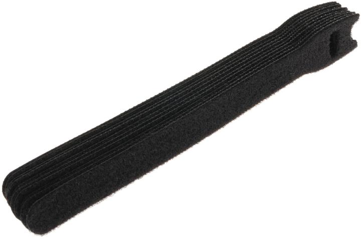 Produktbild Fastech ETK-1-1 Strap, schwarz, 13x150mm (Klettkabelbinder, 150 mm, 10 Stk.)