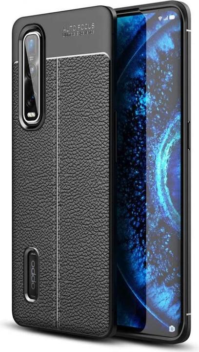 Actual product image Screenguard Oppo Find X2 Pro Case Leather Design TPU Cover (Oppo Find X2 Pro)