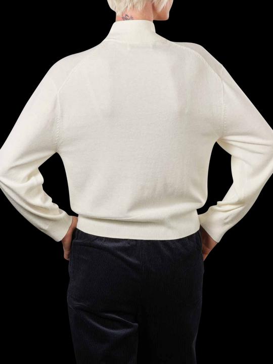 Produktbild Marc O'Polo Long Sleeve Pullover Stand-Up Collar Creamy Whit (L)
