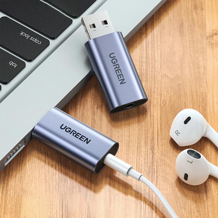 Produktbild Ugreen USB 2.0 auf Audio Adapter USB Soundkarte Stick (USB)