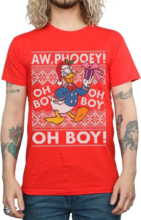 Immagine prodotto Disney Donald Duck Christmas Fair Isle Maglietta Uomo (S)