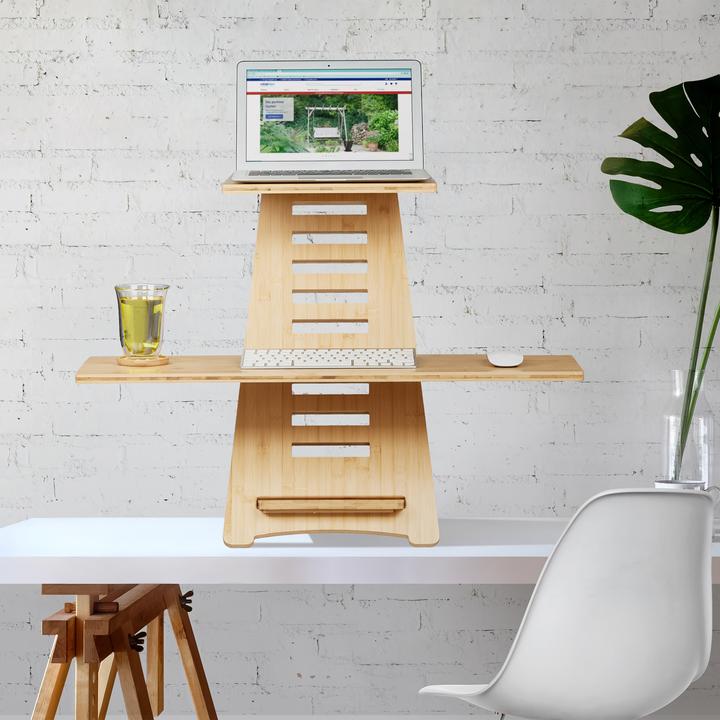 Actual product image Relaxdays Standing desk attachment