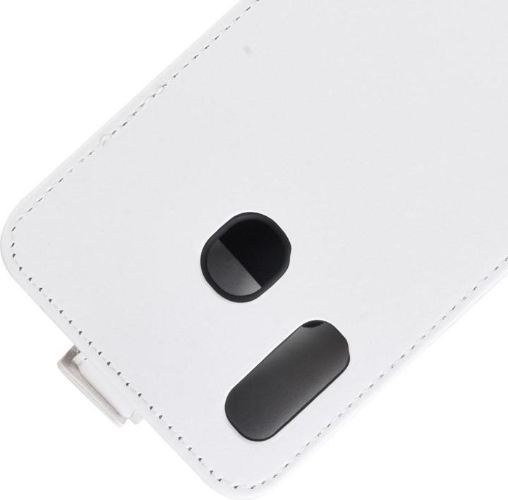 Actual product image Cover-Discount Leather flip case with photo pocket vertical (Samsung Galaxy A20e)