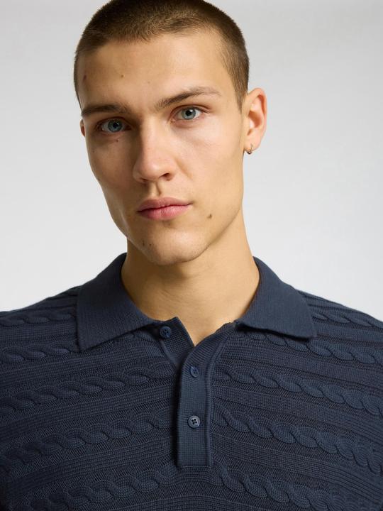Immagine prodotto Selected Homme Kurzärmeliges Polohemd aus Strick (S)