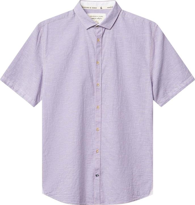 Colours & Sons Kurzarmhemd Shirt-Linen Blend Kent (L)