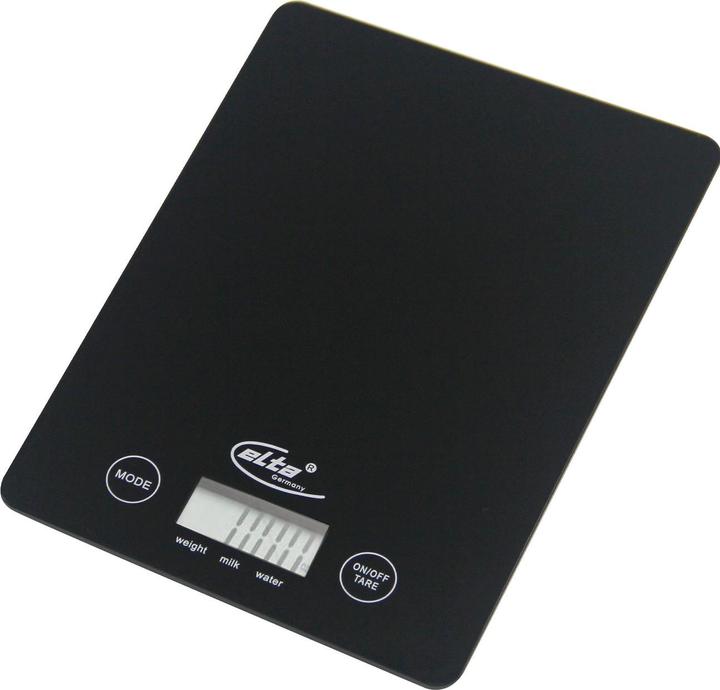 Produktbild Elta Digitalwaage, Touchscreen, Hartglas, edles schwarz, bis 5kg