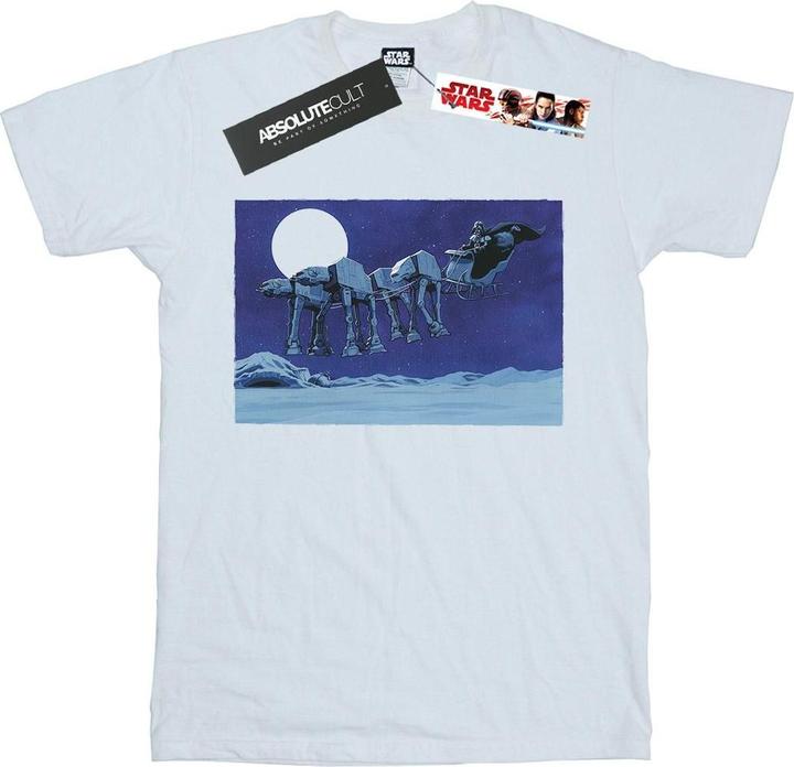 Star Wars Christmas ATAT Sleigh TShirt (3XL)