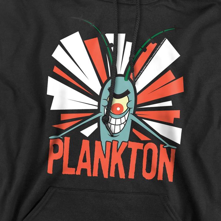 Immagine prodotto Spongebob Squarepants Felpa con Cappuccio Plankton Uomo (XL)