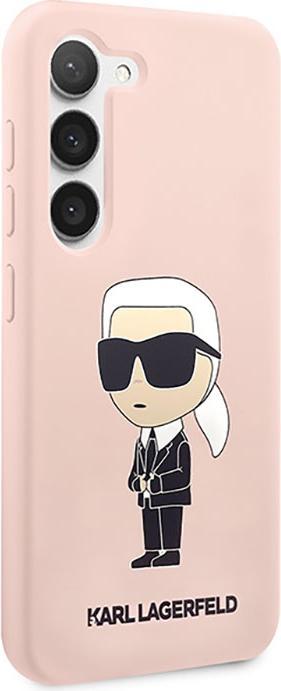 Image du produit Karl Lagerfeld KLHCS23MSNIKBCP S23+ S916 hardcase rose/pink Silicone Ikonik (Samsung Galaxy S23+)