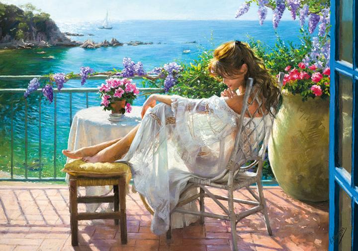 Produktbild Cherry Pazzi Puzzle Schönheit und das blaue Meer 2000 Teile (2000 Teile)