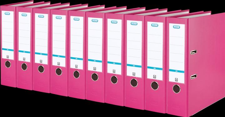 Actual product image Elba Folder smart pro, spine width: 80 mm, pink DIN A4, cover outside PP / inside paper, transparent (A4, 80 mm, 1 Piece)