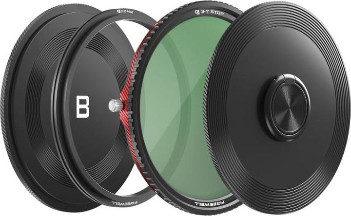 Actual product image Freewell Magnetic filter V2 Series VND/CPL 3-7 Stops (82 mm, Neutral density filter)
