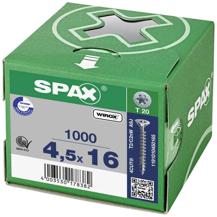 Immagine prodotto Spax Viti per truciolare SK T20 4,0x25 mm (1000 Viti per pezzo)