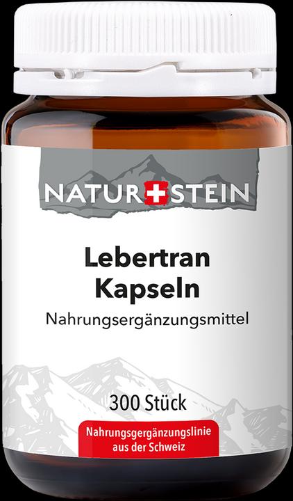 Naturstein Lebertran (300 Stück, Kapseln, 171 g)