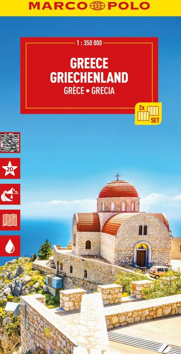 Reisekarte Griechenland (2-Karten-Set) 1:350.000