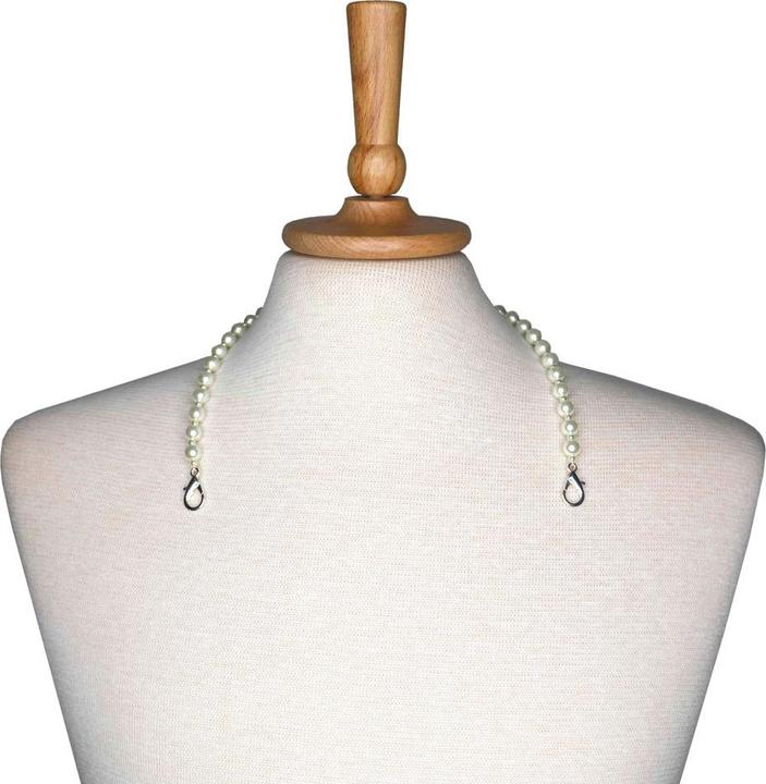 Produktbild Roost Maskenhalter Kunstperlen 1 Stk 301930137 Elfenbein (Maskenhalter)