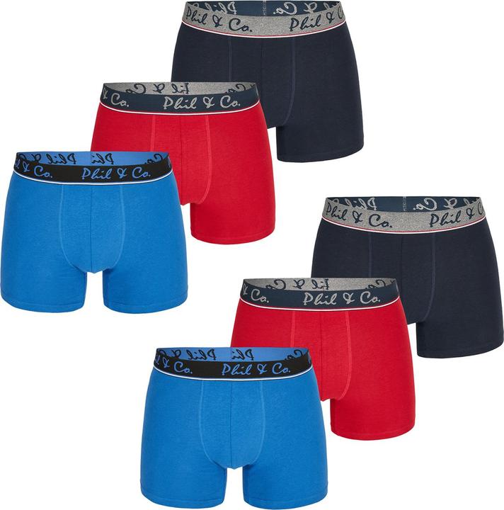 Phil & Co. Berlin Retro Boxer Jersey Core (3XL, 6er Pack)