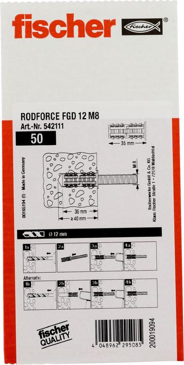 Produktbild Fischer Gewindestangendübel (50 Stk.)