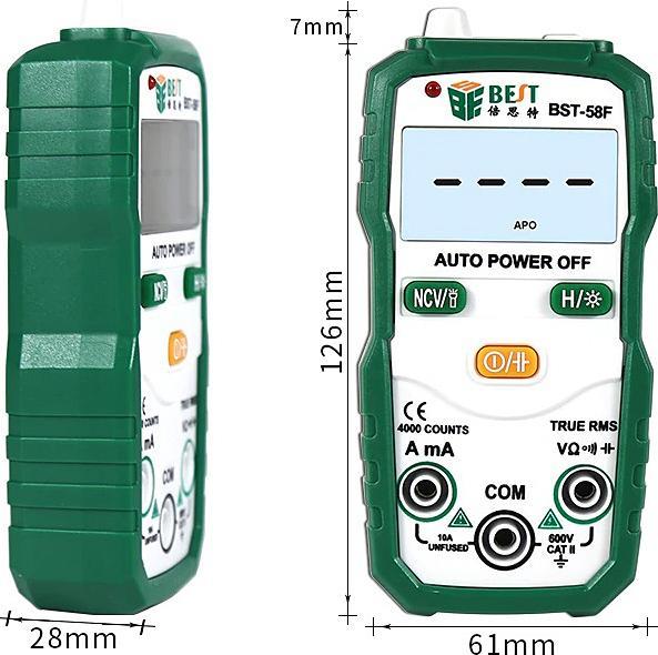 Actual product image Best Digital Multimeter BST-58F