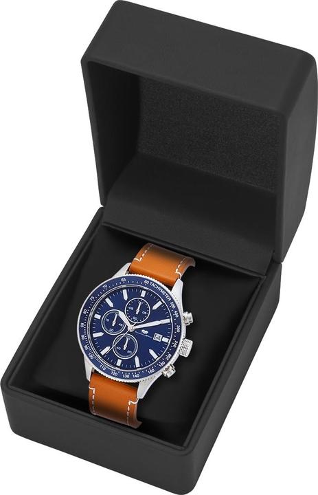 Produktbild Herren Chronograph Karthago II Echtleder Braun - 31938 (Chronograph, 43 mm)