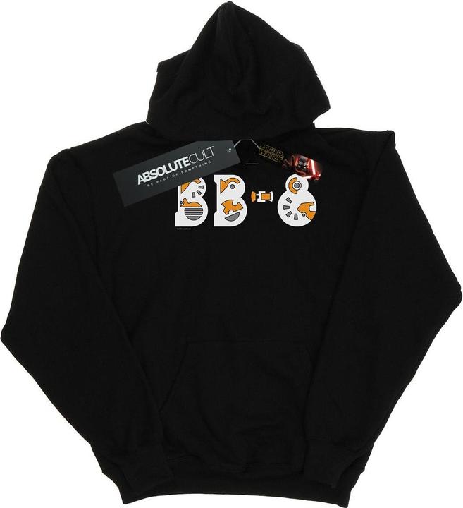Immagine prodotto Star Wars The Rise Of Skywalker BB-8 Text Logo Felpa con Cappuccio Uomo (4XL)