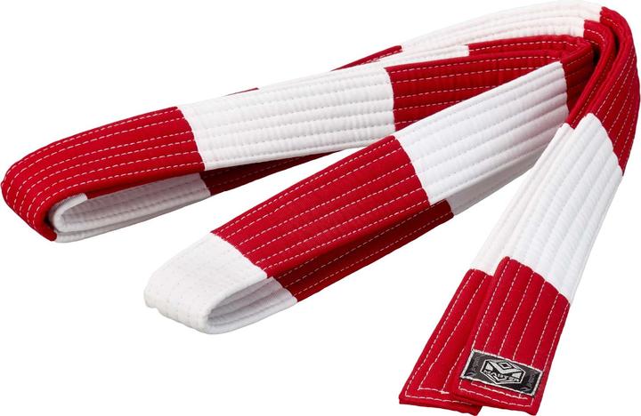 Ju-Sports Grossmeistergürtel Master 6. Dan rot/weiss 4,5 cm