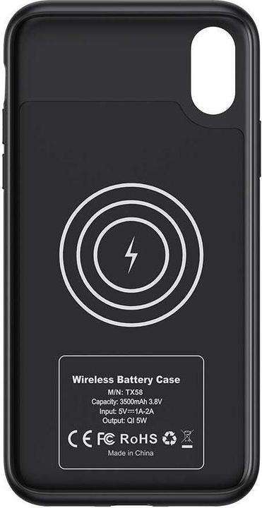 Immagine prodotto Porodo Custodia per batteria wireless da 3500mAh per iPhone X / Xs (Apple iPhone XS, Apple iPhone X)