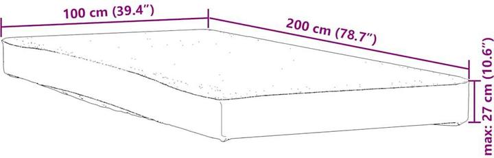 Produktbild VidaXL Matratzenschoner Matratzenauflage Matratzenschutz 100x200cm Wasserdicht (100 x 200 cm)
