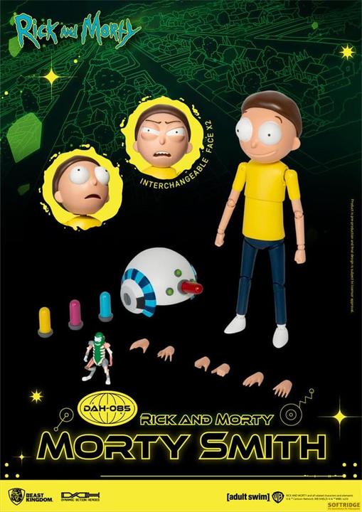 Actual product image Beast Kingdom Rick and Morty Dynamic 8ction Heroes Action Figure 1/9 Morty Smith 23 cm