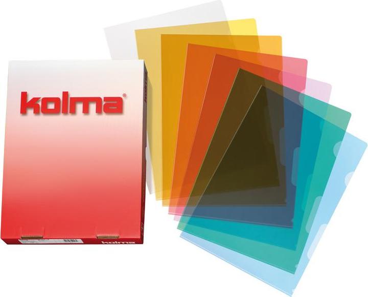 Image du produit Kolma Chemise transparente A4 grainée superstrong assortie (A4, 100 x)