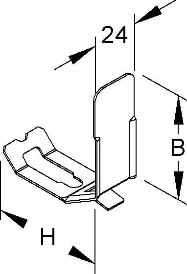 Actual product image Niedax Cable retaining clip