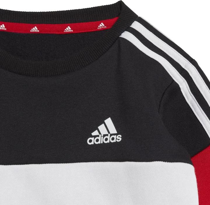 Actual product image adidas Childrens/Kids Tiberio 3-Stripe Colourblock Top & Bottom Set (104)