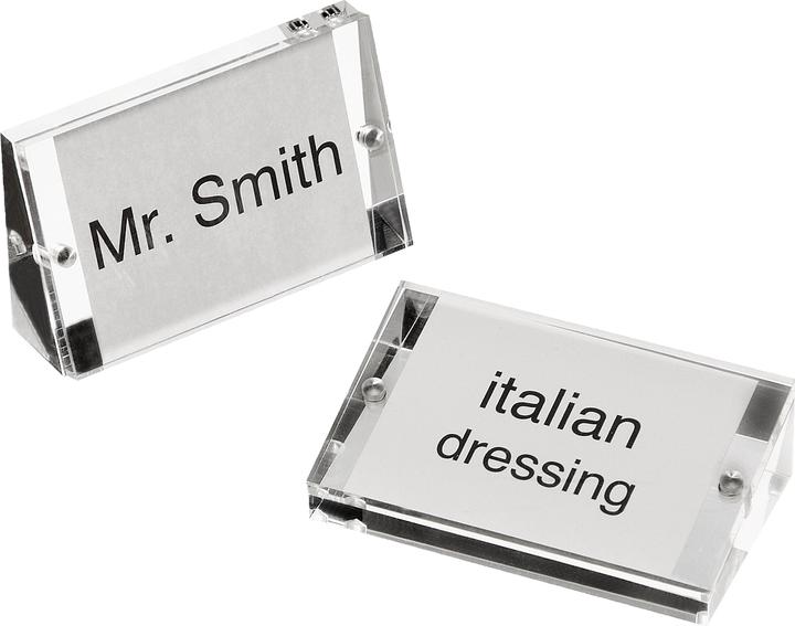 Immagine prodotto APS Portacartellini, set di 2, con schede di etichettatura incluse
