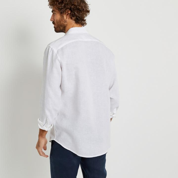 Immagine prodotto La Redoute Collections Camicia dritta in lino con maniche lunghe Signature (S)