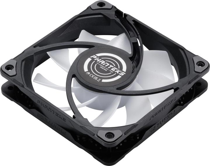 Actual product image Phanteks M25 PWM D-RGB fan, 3-pack - 120mm, black (120 mm, 3 x)