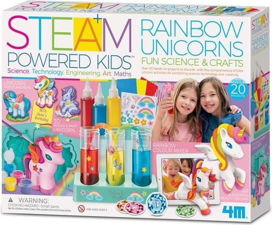 Scandinavian Baby Products 4M - STEAM POWERED KIDS / Rainbow Color Unicorn Science - (4M-05541)