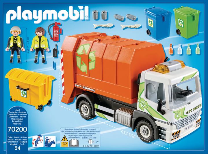 Image du produit Playmobil Camion à ordures (70200)