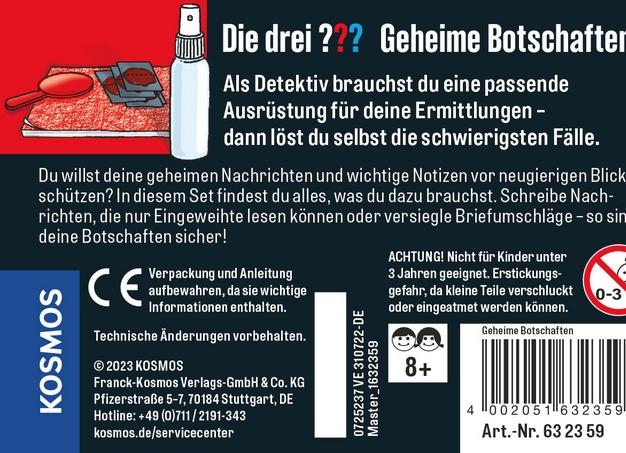 Produktbild Kosmos Die drei??? Geheime Botschaften
