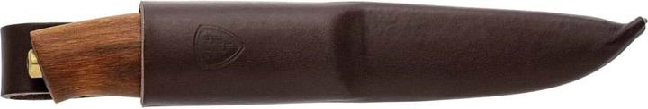 Produktbild Helle Gürtelmesser Skog, Dreilagenstahl, Buchenholzgriff, Lederscheide (7.60 cm)
