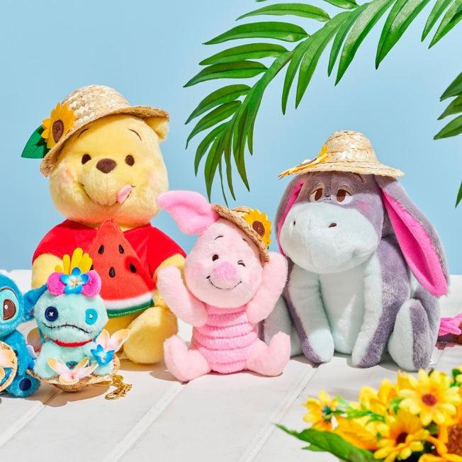 Actual product image Disney Eeyore soft toy with straw hat (20 cm)