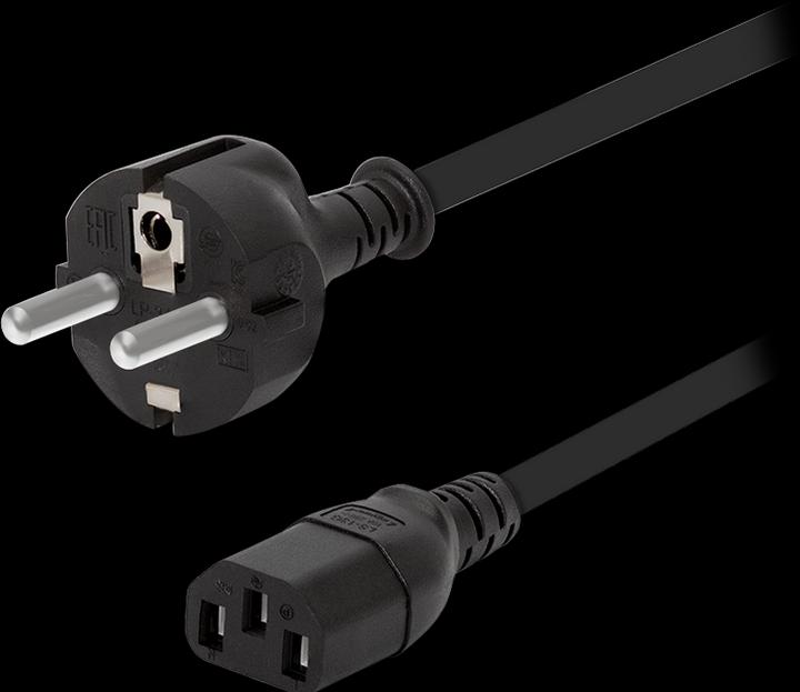 Produktbild LogiLink Strom Anschlusskabel 1.80 m Schwarz (1.80 m)