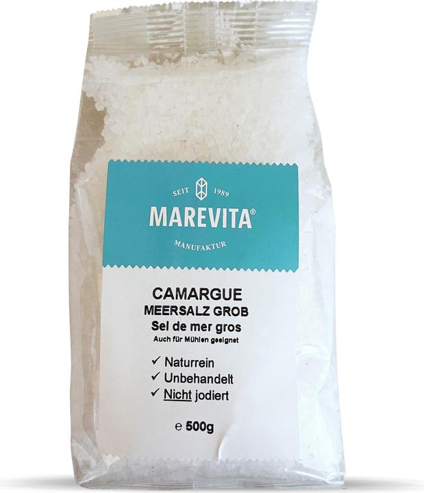 Produktbild Biovita Marevita Meersalz grob Camargue, Frankreich (500 g)