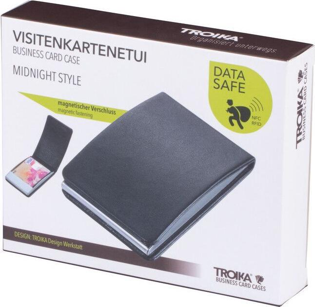 Immagine prodotto Troika Custodia per biglietti da visita MIDNIGHT STYLE, nera