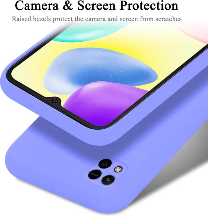 Productafbeelding Cadorabo TPU Liquid Silicone Hoesje Cover voor Xiaomi RedMi 9C / RedMi 10A (Xiaomi Redmi 9C, Xiaomi Redmi 10A)