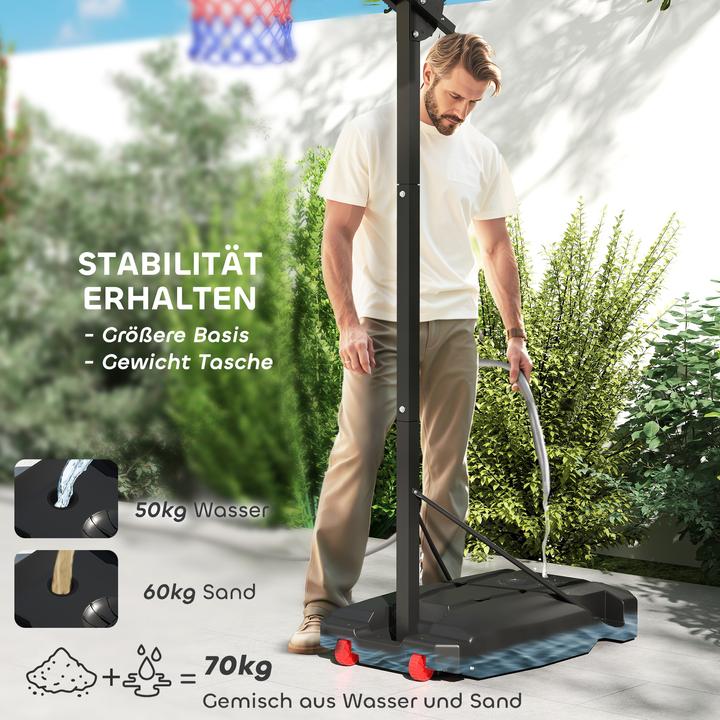 Actual product image Aiyaplay Kinder Basketballkorb Kunststoff, Stahl Rot