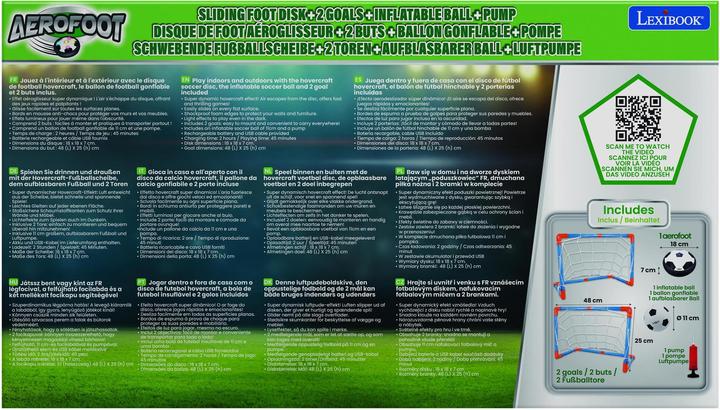 Produktbild Lexibook AeroFoot - Beleuchtete Hovercraft-Fussballscheibe aus Schaumstoff mit 2 Toren (Multilingual)